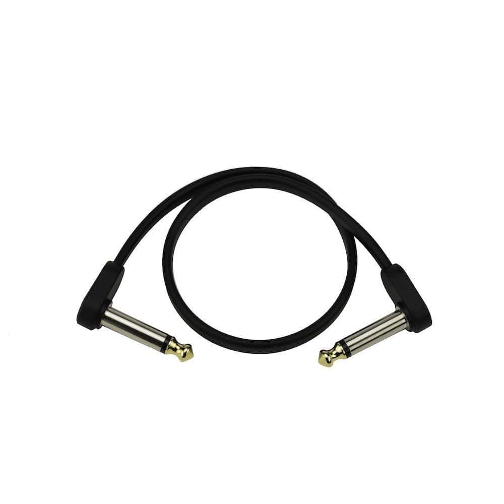 D'ADDARIO AND CO PW-FPRR-01 FLAT PATCH CABLE RIGHT ANGLED 30CM