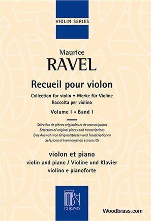 DURAND RAVEL M. - RECUEIL POUR VIOLON VOL.1