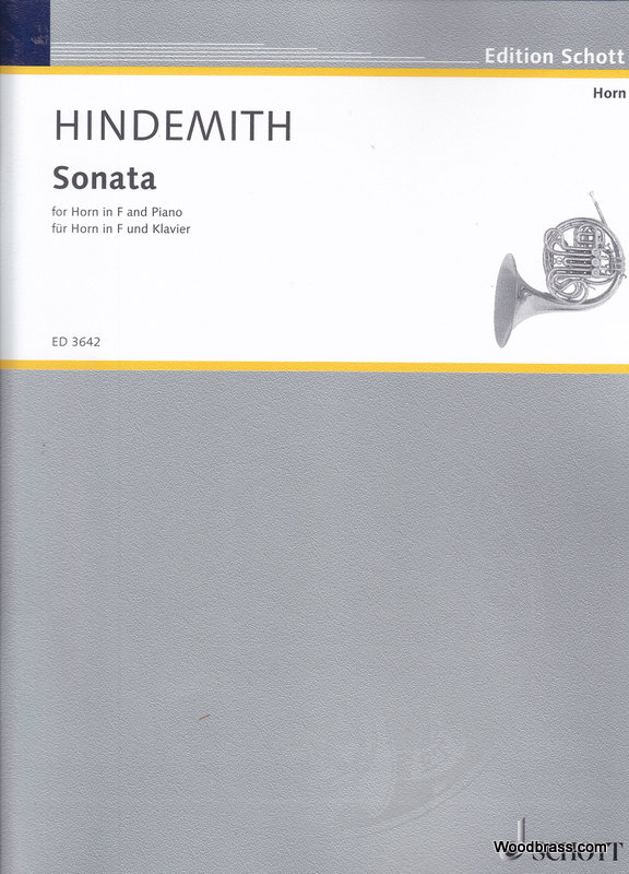 SCHOTT HINDEMITH PAUL - SONATA - HORN IN F AND PIANO