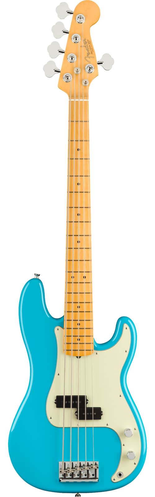 FENDER AMERICAN PROFESSIONAL II PRECISION BASS V MN, MIAMI BLUE