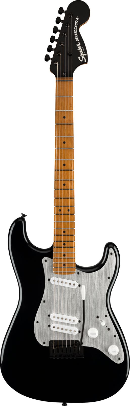 SQUIER CONTEMPORARY STRATOCASTER SPECIAL, ROASTED MN, SILVER ANODIZED PICKGUARD, BLACK