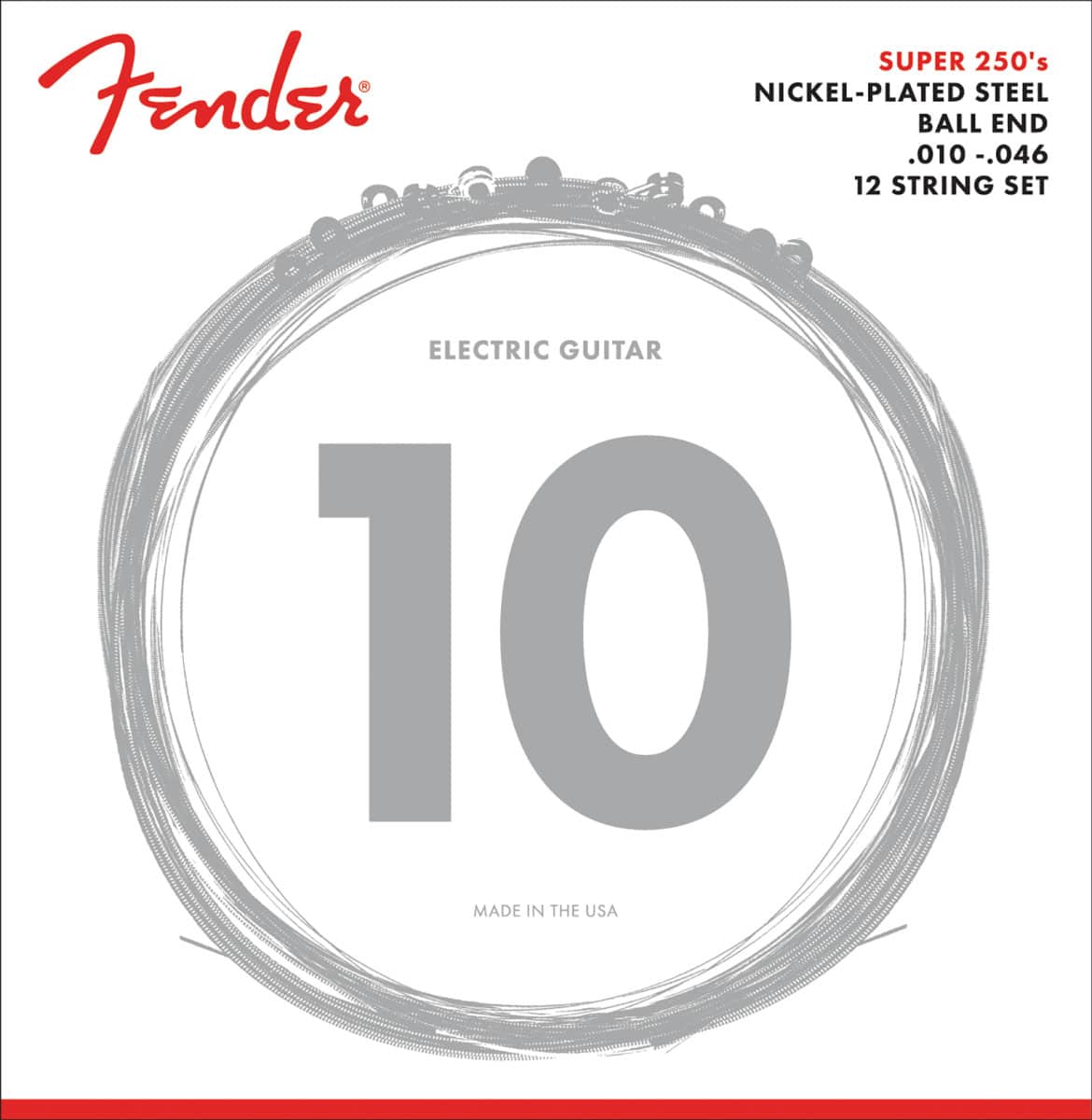 FENDER ELECTRIC XII STRINGS, NICKEL PLATED STEEL, 10-46