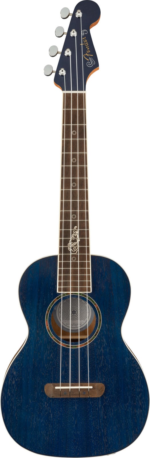 FENDER DHANI HARRISON UKE WLNT, SAPPHIRE BLUE