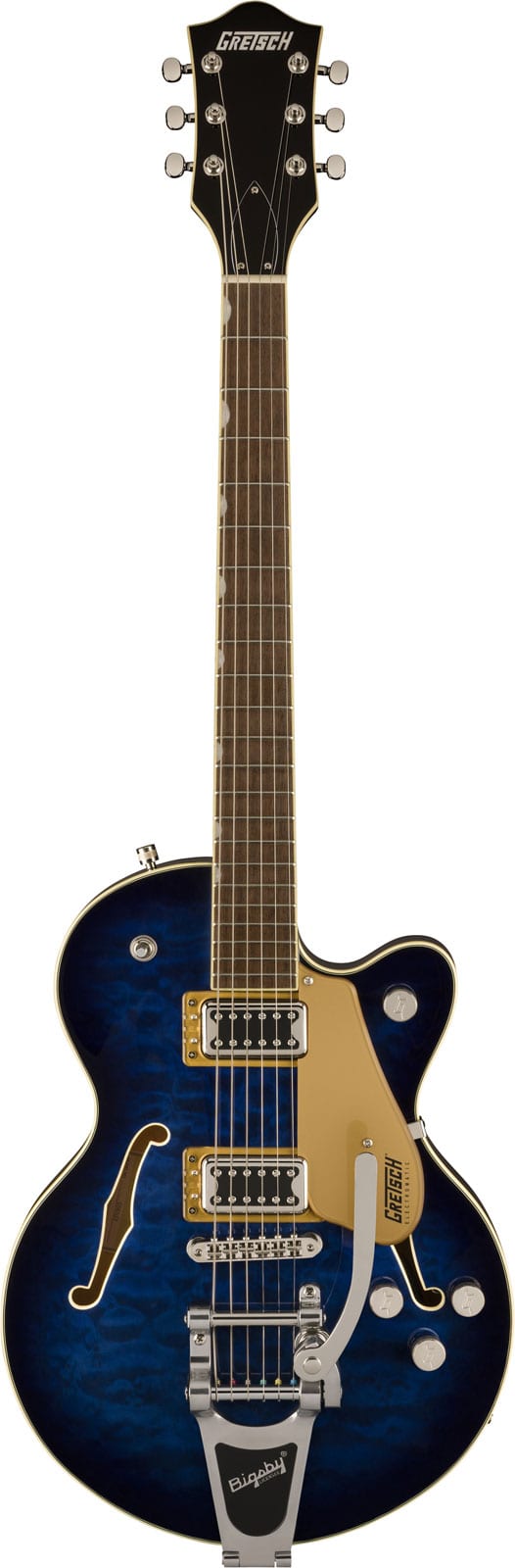 GRETSCH GUITARS G5655T-QM ELECTROMATIC CENTER BLOCK JR. SINGLE-CUT QUILTED MAPLE WITH BIGSBY HUDSON SKY
