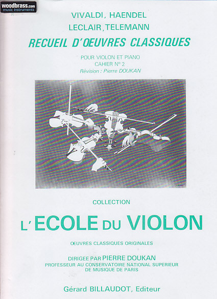 BILLAUDOT DOUKAN PIERRE - RECUEIL D'OEUVRES CLASSIQUES VOL.2 - VIOLON, PIANO