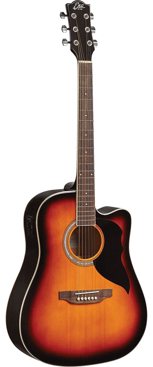 EKO RANGER 6 CUTAWAY BROWN SUNBURST EQ