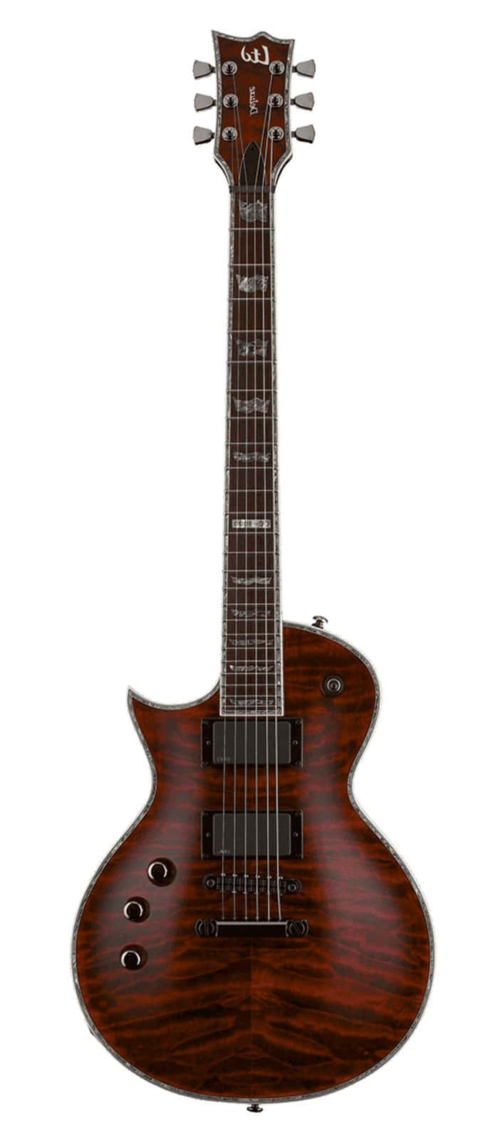 LTD GUITARS LEFT HANDED EC 1000 DELUXE SEE THRU BLACK CHERRY