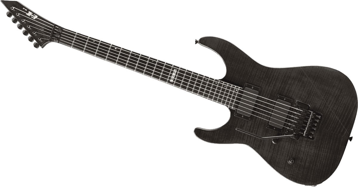 ESP LEFT HANDED 2M2FMLH-STBLK M2 FM EMG SEE THRU BLACK