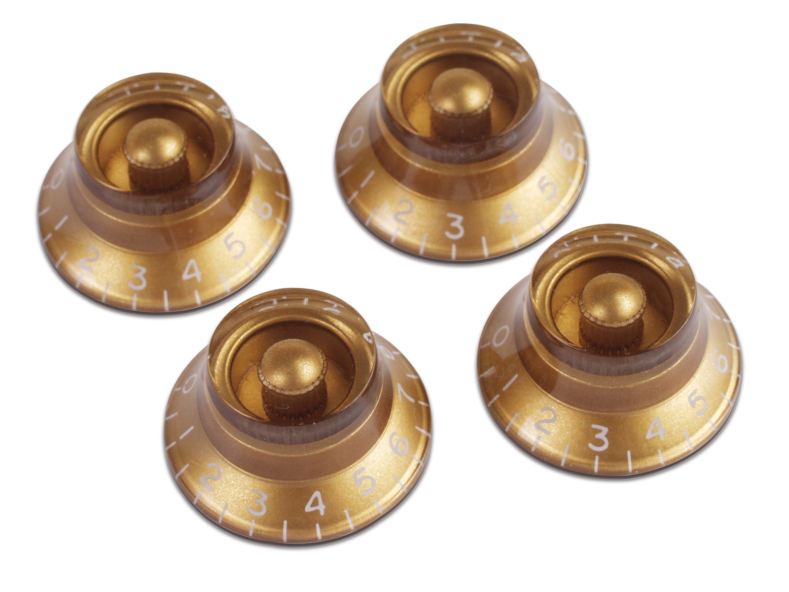 GIBSON ACCESSORIES PARTS TOP HAT KNOBS GOLD 4 PACK