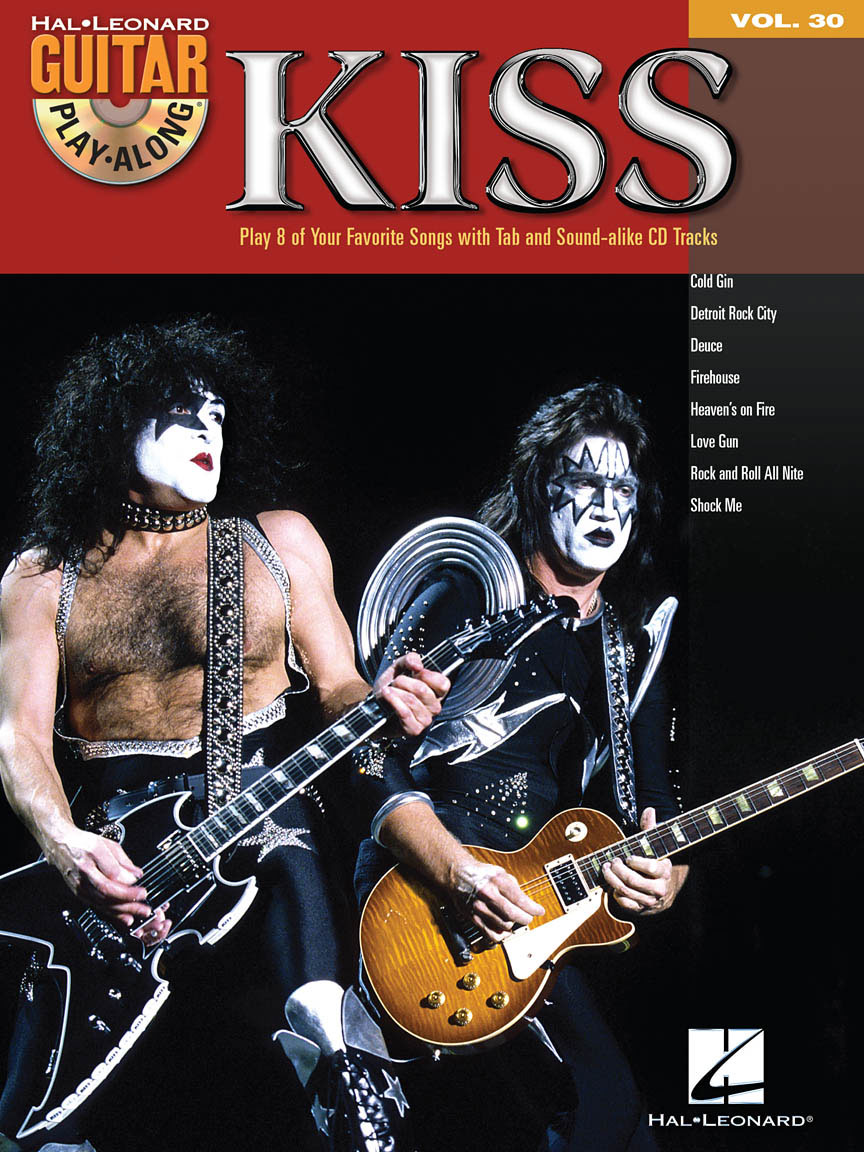 HAL LEONARD KISS - GUITAR PLAY ALONG VOL.30 + AUDIO TRACKS - GUITAR TAB