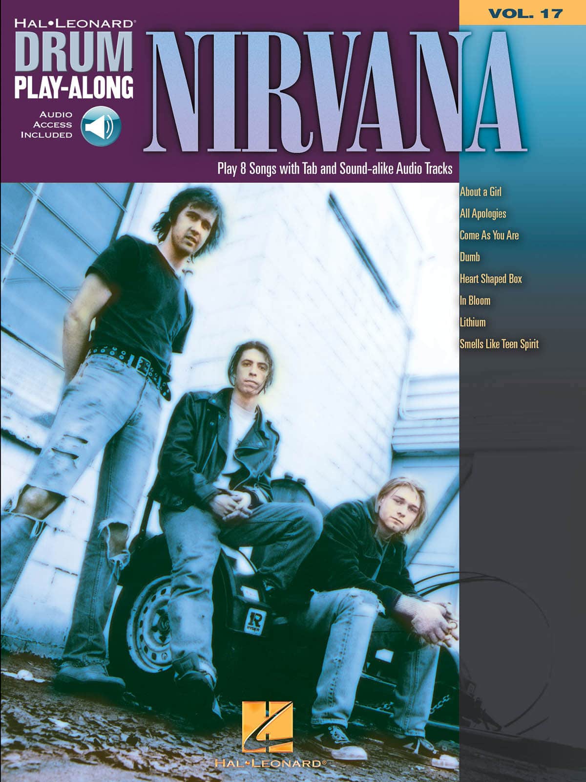 HAL LEONARD NIRVANA - DRUM PLAY ALONG VOL.17 + AUDIO TRACKS 