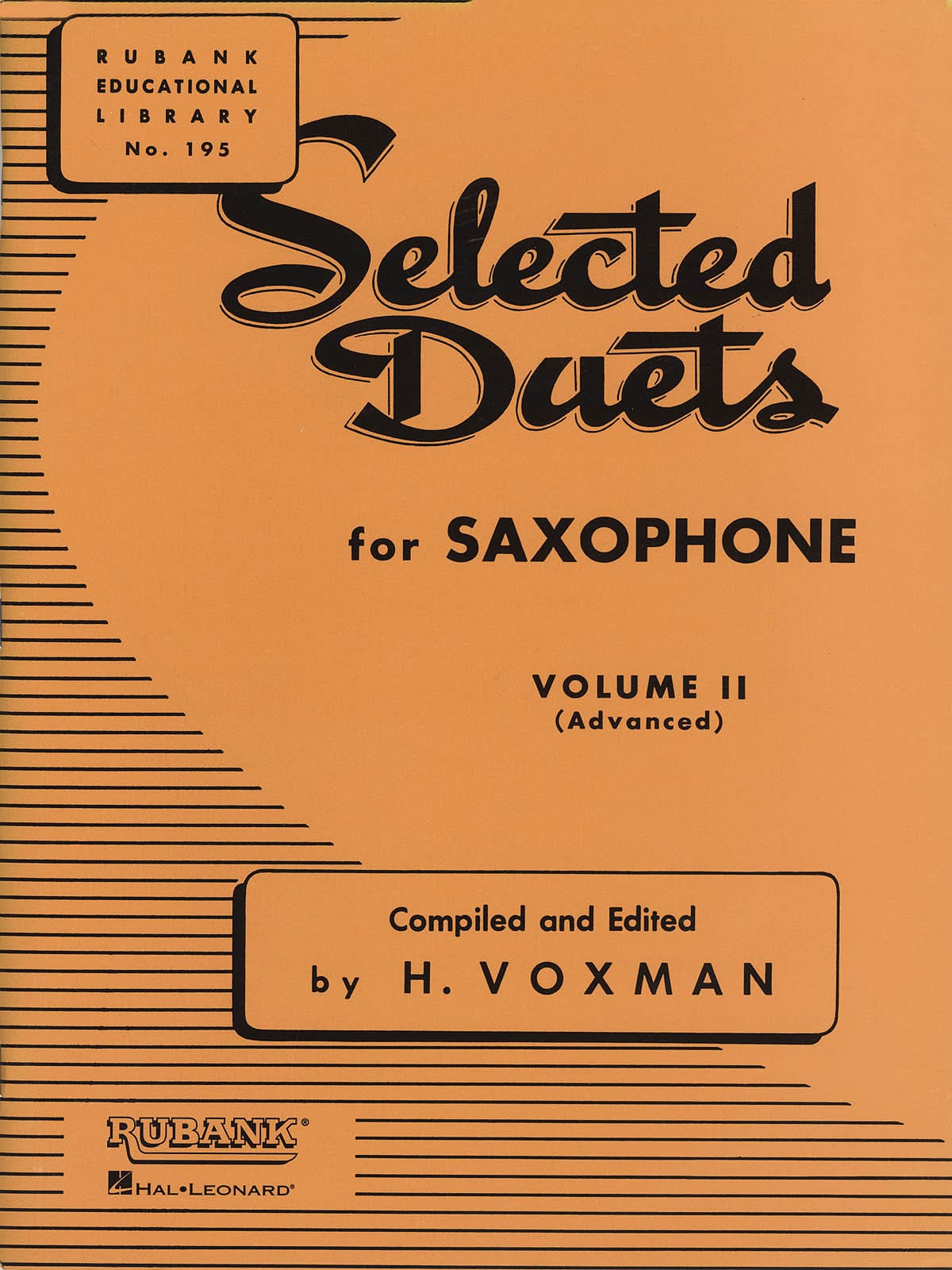 HAL LEONARD VOXMAN H. - SELECTED DUETS FOR TWO SAXOPHONES