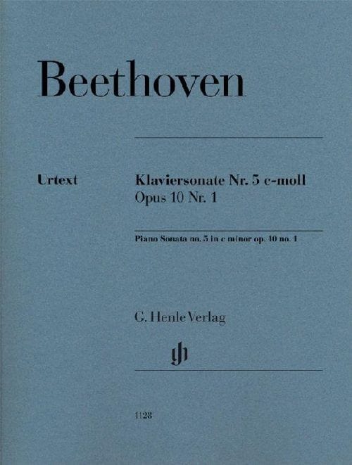 HENLE VERLAG LUDWIG VAN BEETHOVEN - PIANO SONATA NO. 5 IN C MINOR OP. 10,1