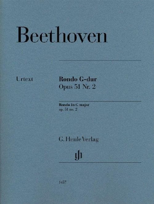 HENLE VERLAG LUDWIG VAN BEETHOVEN - RONDO IN G MAJOR OP. 51 NO. 2 - PIANO