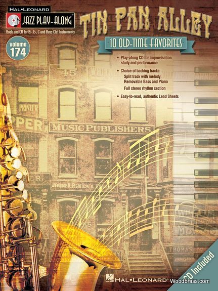 HAL LEONARD JAZZ PLAY ALONG VOL.174 - TIN PAN ALLEY - BB, EB, C INST. CD 