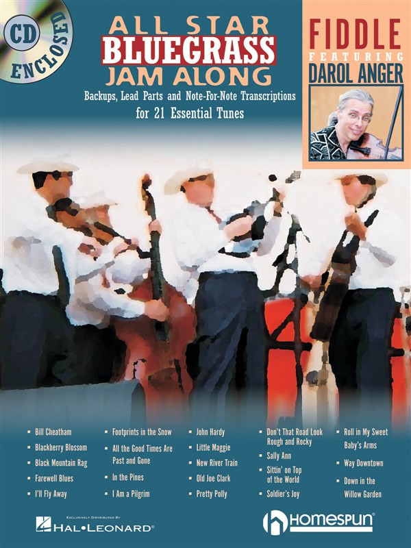 HAL LEONARD ALL STAR BLUEGRASS JAM ALONG FIDDLE + CD - VIOLIN