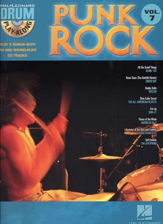 HAL LEONARD DRUM PLAY ALONG VOL.7 - PUNK ROCK + CD