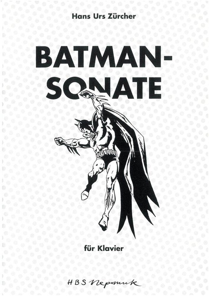 EDITION BREITKOPF ZURCHER HANS URS - BATMAN-SONATE - PIANO