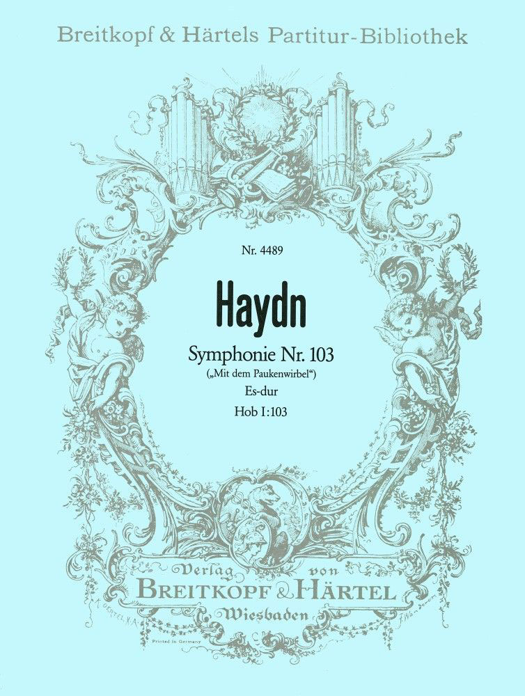EDITION BREITKOPF HAYDN JOSEPH - SYMPHONIE ES-DUR HOB I:103 - ORCHESTRA
