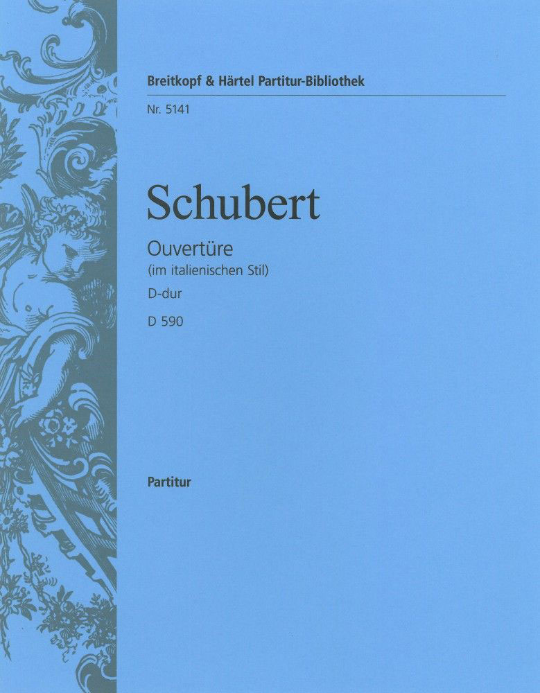 EDITION BREITKOPF SCHUBERT FRANZ - OUVERTURE D-DUR D 590 (ITAL.) - ORCHESTRA