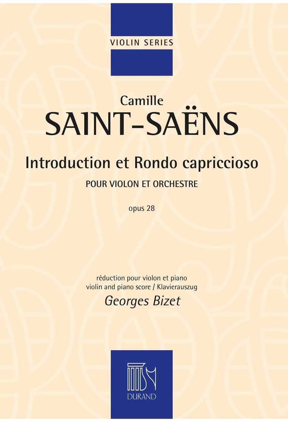 DURAND SAINT SAENS C. - INTRODUCTION ET RONDO CAPRICCIOSO - VIOLON ET PIANO