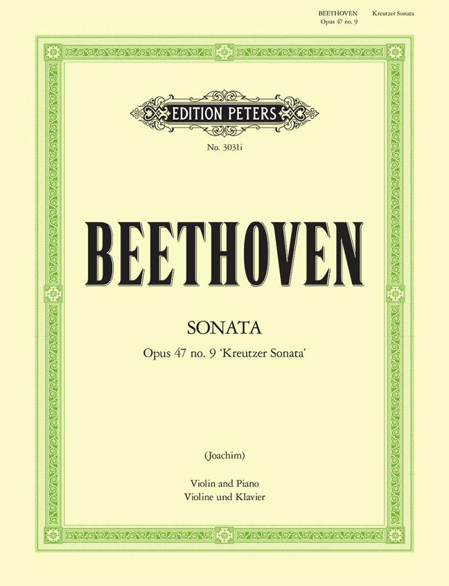 EDITION PETERS BEETHOVEN LUDWIG VAN - SONATA IN A OP.47 'KREUTZER' - VIOLIN AND PIANO