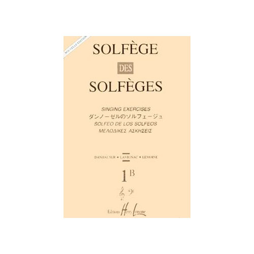 LEMOINE LAVIGNAC ALBERT - SOLFEGE DES SOLFEGES VOL.1B SANS ACCOMPAGNEMENT