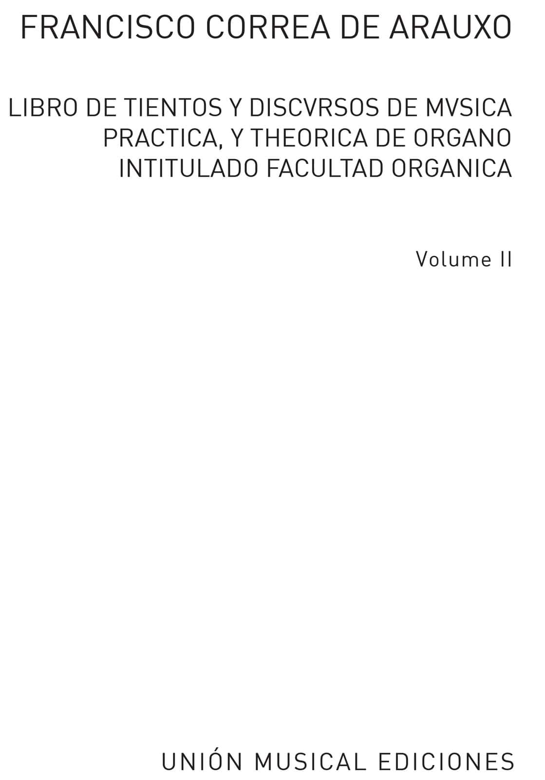 ID MUSIC LIBRO DE TIENTOS Y DISCURSOS DE MUSICA VOL.2 DE ARAUXO