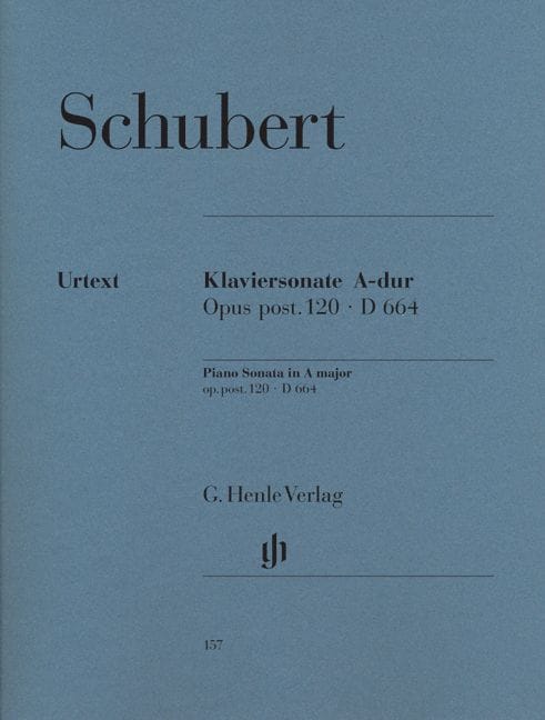 HENLE VERLAG SCHUBERT F. - PIANO SONATA A MAJOR, OP. POST. 120 D 664 - PIANO