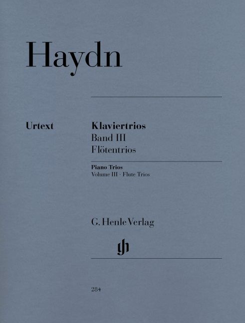 HENLE VERLAG HAYDN J. - PIANO TRIOS, VOLUME III (FOR PIANO, FLUTE (OR VIOLIN) AND VIOLONCELLO)