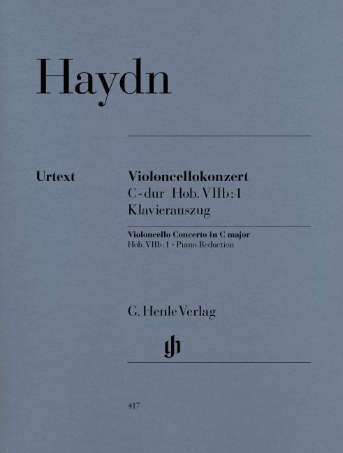 HENLE VERLAG HAYDN J. - CONCERTO FOR VIOLONCELLO AND ORCHESTRA C MAJOR HOB. VIIB:1