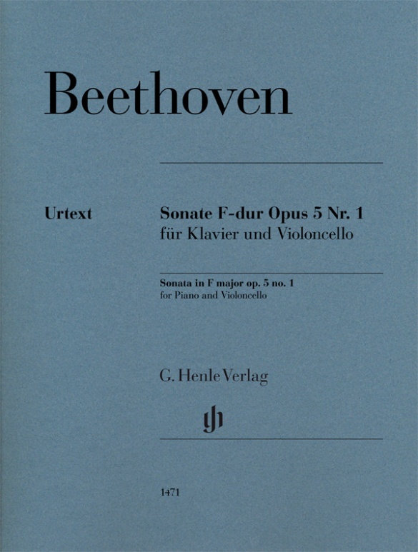 HENLE VERLAG BEETHOVEN L.V. - SONATA IN F MAJOR OP.5 N°1 - VIOLONCELLE & PIANO