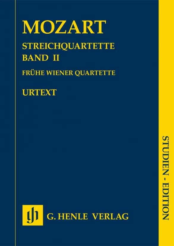 HENLE VERLAG MOZART W.A. - STRING QUARTETS VOL.2 - SCORE 