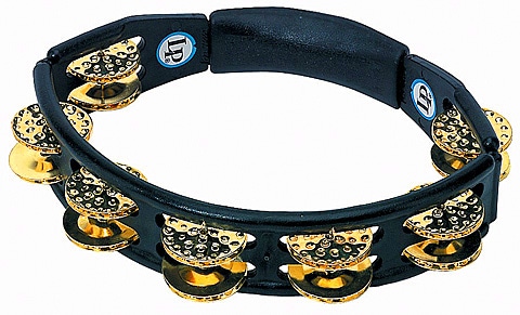 LP LATIN PERCUSSION LP174 - TAMBOURINE CYCLOP BRASS HAMMERED 