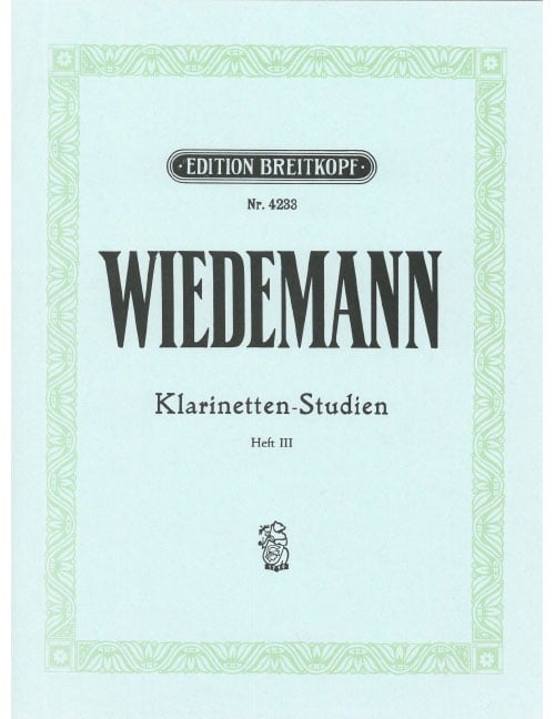 EDITION BREITKOPF WIEDEMANN LUDWIG - KLARINETTEN-STUDIEN, BAND III - CLARINET