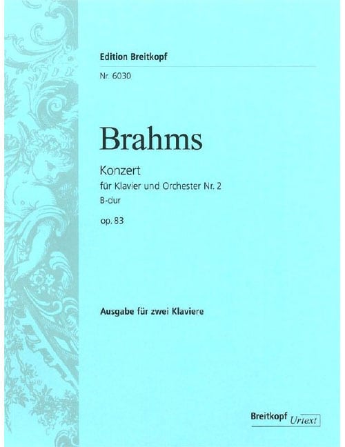 EDITION BREITKOPF BRAHMS JOHANNES - KONZERT FUR KLAVIER UND ORCHESTER IN B-DUR OP.83 - 2 PIANOS