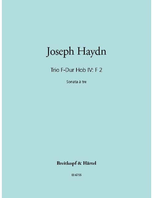 EDITION BREITKOPF HAYDN JOSEPH - TRIO F-DUR HOB IV: F 2 - GUITAR, VIOLIN, CELLO
