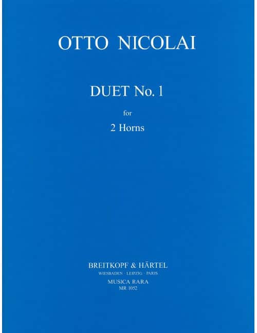 EDITION BREITKOPF NICOLAI OTTO - DUO NR. 1 - 2 HORN