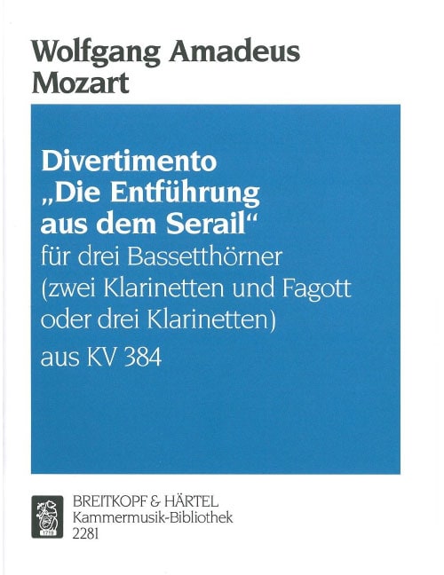 EDITION BREITKOPF MOZART WOLFGANG AMADEUS - DIVERTIMENTO 