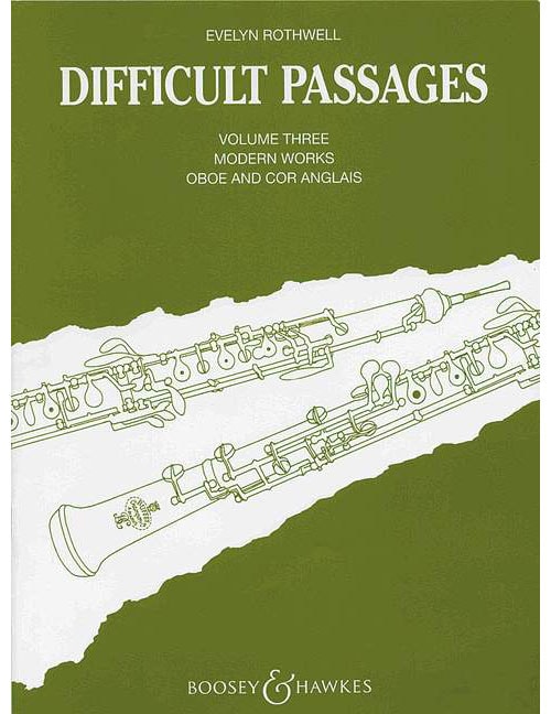 BOOSEY & HAWKES DIFFICULT PASSAGES VOL. 3 - OBOE