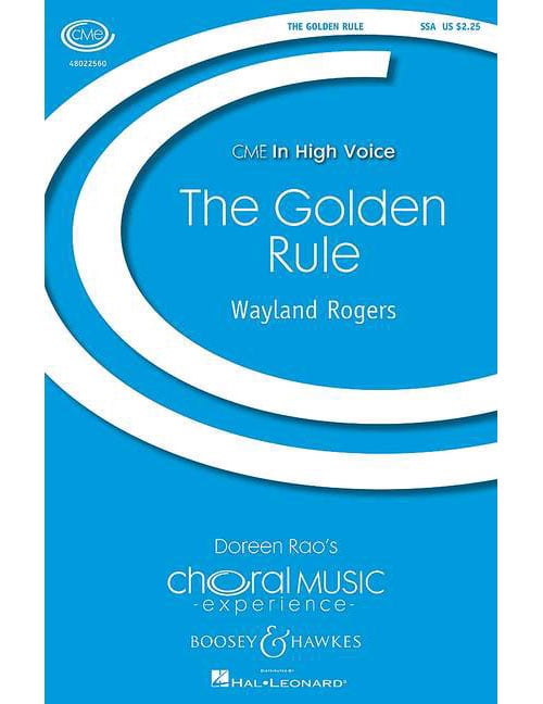BOOSEY & HAWKES ROGERS W. - THE GOLDEN RULE - VOIX