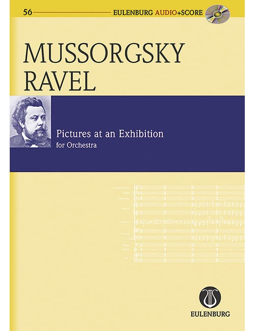 EULENBURG MOUSSORGSKY MODESTE - PICTURES AT AN EXHIBITION - POCKET SCORE + CD
