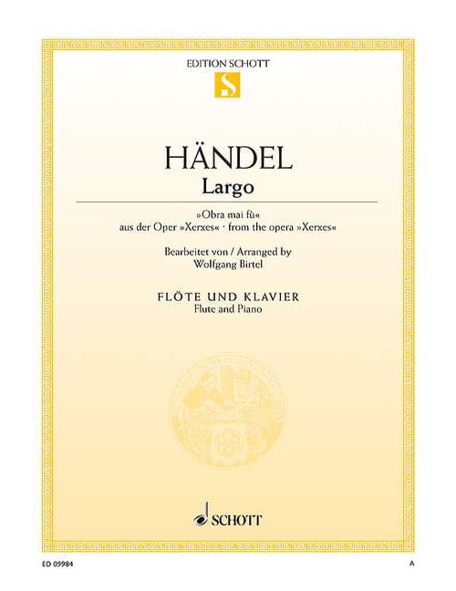 SCHOTT HAENDEL G.F. - LARGO - FLUTE