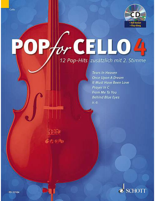 SCHOTT POP FOR CELLO VOL.4 + CD