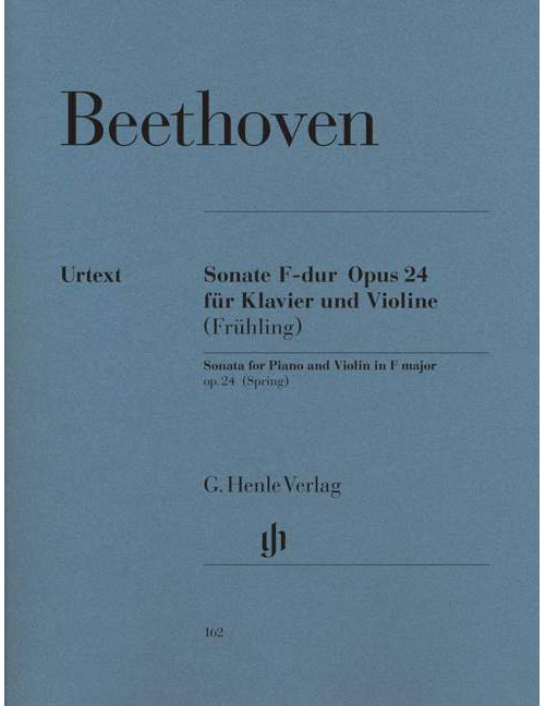 HENLE VERLAG BEETHOVEN L.V. - SONATA FOR PIANO AND VIOLIN F MAJOR OP. 24 (SPRING SONATA)
