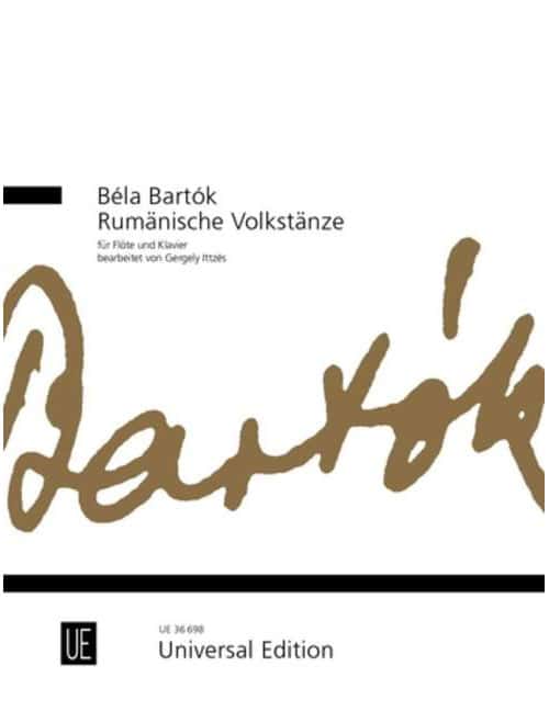 UNIVERSAL EDITION BARTOK B. - RUMÄNISCHE VOLKSTÄNZE - FLÖTE UND KLAVIER