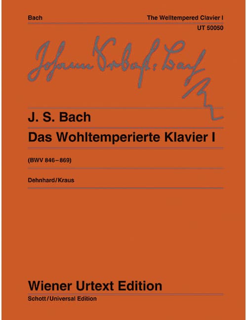 WIENER URTEXT EDITION BACH J. S. - DAS WOHLTEMPERIERTE KLAVIER BWV 846-869 VOL . 1 - PIANO