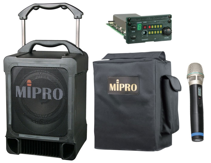 MIPRO MA707 PAD 70W RMS + SPELER CD MP3 ACTIEF