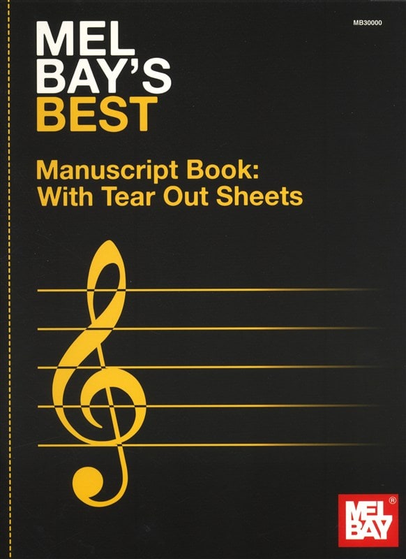 MEL BAY MEL BAY'S BEST MANUSCRIPT BOOK 12 STAVE ALL INSTRUMENTS- ALL INSTRUMENTS