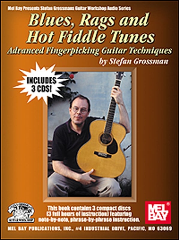 MUSIC SALES GROSSMAN STEFAN - BLUES, RAGS AND HOT FIDDLE TUNES - GUITAR